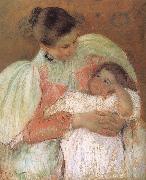 Betweenmaid with kid Mary Cassatt